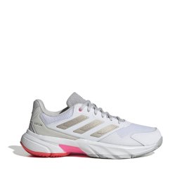 adidas Courtjam Control 3 Tennis Shoes Womens White/Pink