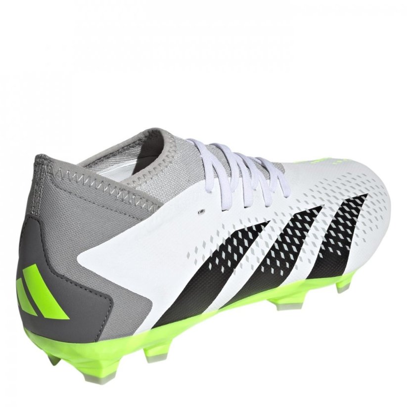 adidas Predator Accuracy.3 Firm Ground Football Boots Wht/Blk/Lemon