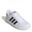 adidas Grand Court Junior Boys Trainers White/Black