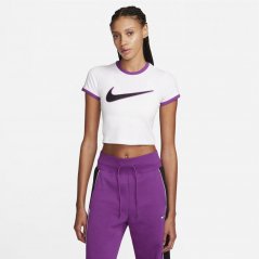 Nike Sportswear Tee Womens White/Berry