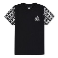 Source Lab Slab Newcastle United Graphic T-shirt Juniors Black