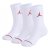 Air Jordan 3 Pack Crew Socks Children's White