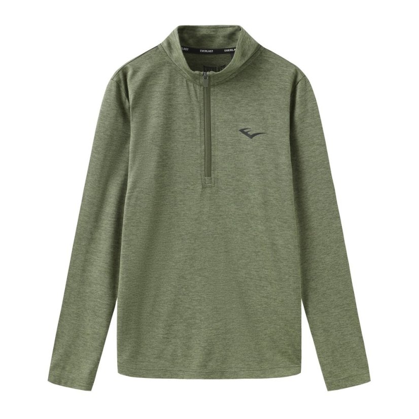 Everlast Flex 1/4 Zip Junior Khaki Marl