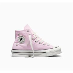 Converse Kids' Canvas High-Top Trainers Bloom Pink