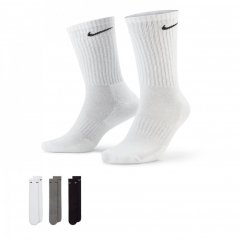 Nike Everyday 3 Pack Cotton Cushioned Crew Socks Unisex Multi
