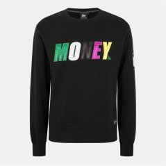 Money Satin Crew Black