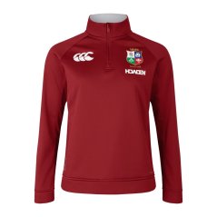 Canterbury British and Irish Lions quarter Zip Fleece 2025 Womens Red Dahlia