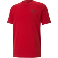 Puma Men's ACTIVE Small Logo Regular Fit T-Shirt High Risk Red