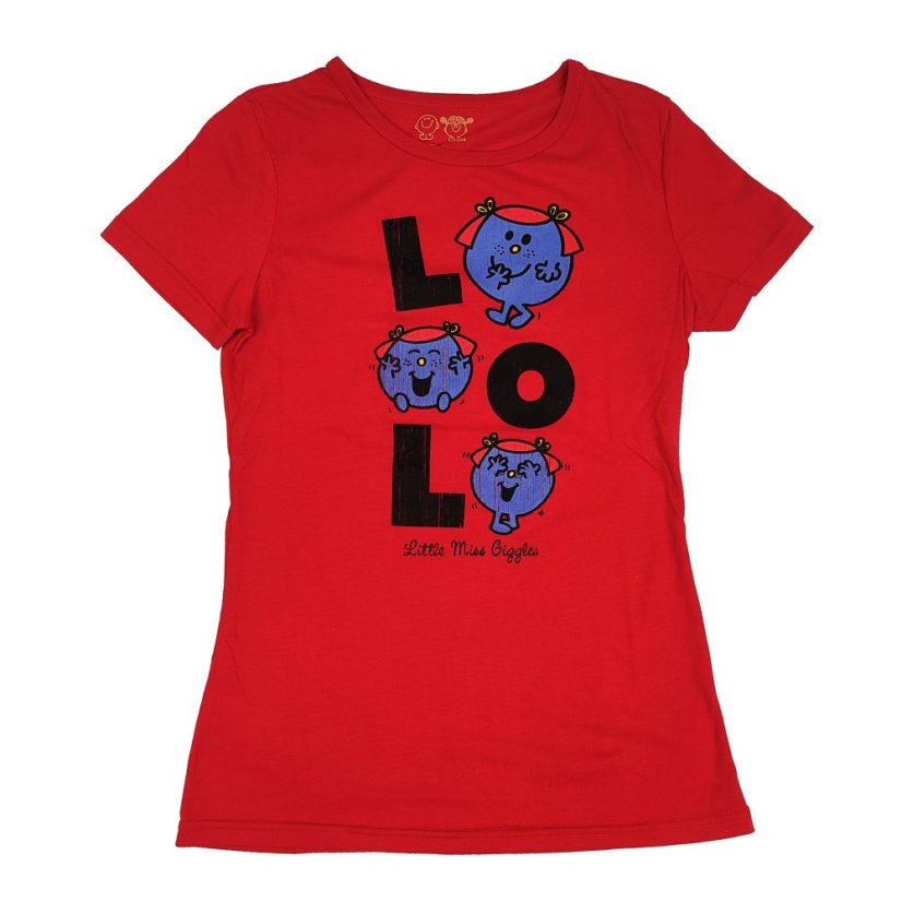 Little Miss Print T Shirt Ladies Giggles