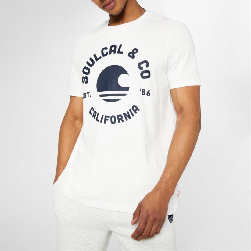 SoulCal Large Logo pánske tričko White
