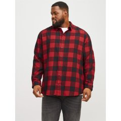 Jack and Jones Twill Shirt Mens Plus Size Brick Red