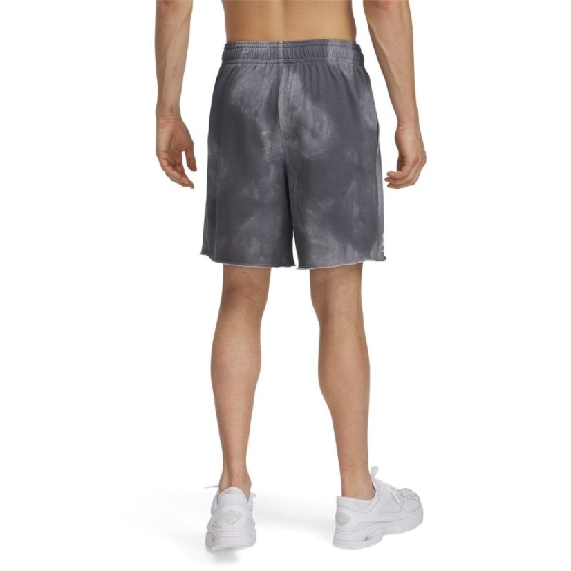 Under Armour Men's Rival Terry All Over Print Fleece Jogger Shorts Gray