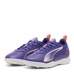 Puma Ultra Play Junior Astro Turf Football Boots Purple/Wht/Org