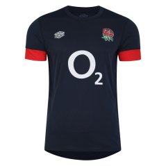 Umbro England Rugby Relaxed Training Shirt 2023 2024 Adults Navy/Scarlet