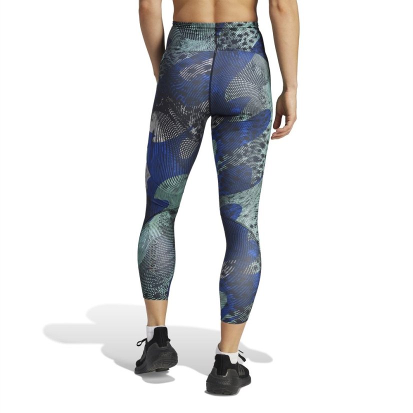 adidas Adizero Allover Print 7/8 Leggings Womens Black/Lucid