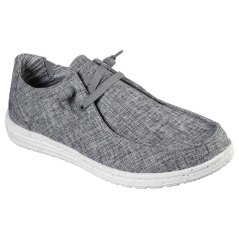 Skechers Melson - Chad Canvas Trainers Mens Grey
