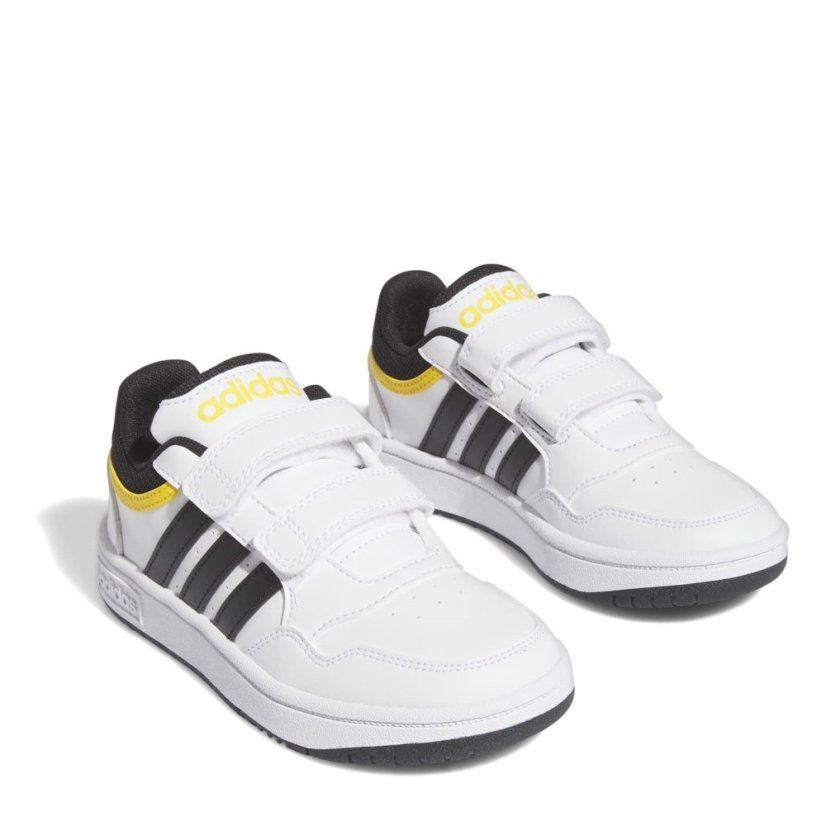 adidas Hoops Lifestyle Basketball Hook-and-Loop Shoes White/Black