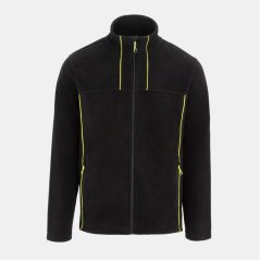 Dunlop Men's Micro Fleece Hi-Vis Long Sleeve Softshell Jacket Black