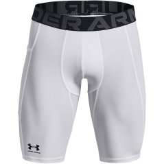 Under Armour HeatGear® Pocket Long Shorts Men's White / Black
