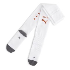 Puma Team Mcfc Striped Socks Replica Football Sock Unisex Kids Puma White