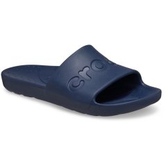 Crocs Adults Logo Sliders Navy