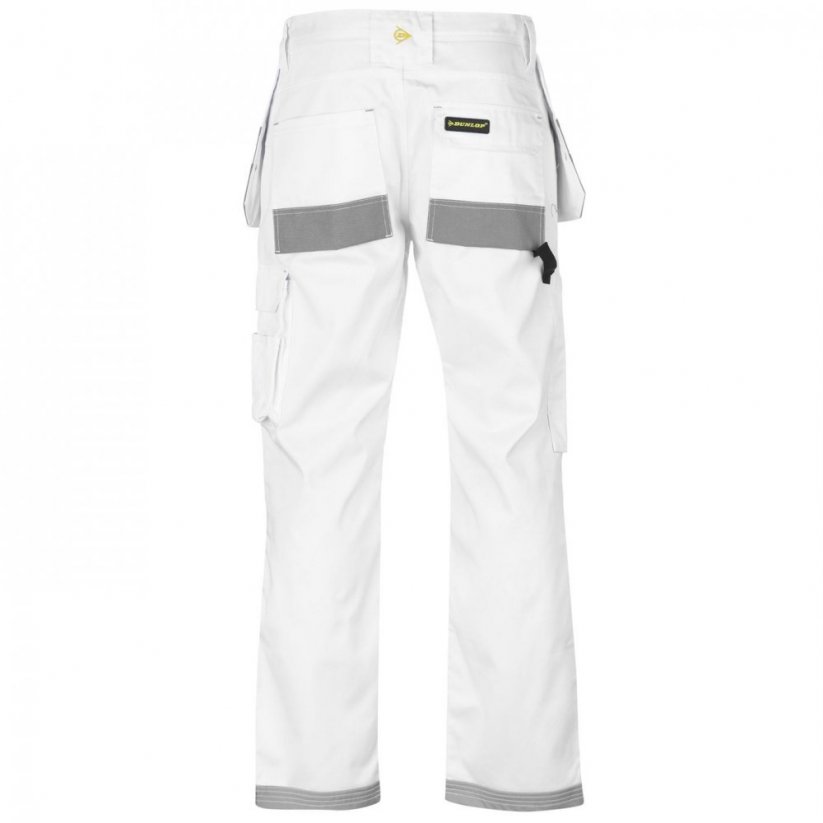 Dunlop On Site Trousers Mens White/Grey