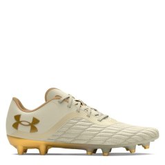 Under Armour Magnetico Pro 3 FG Football Boots Womens Ivory/Gold