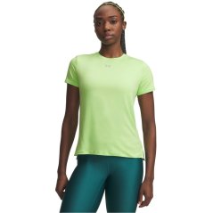 Under Armour Womens Vanish Short Sleeve Performance Gym Top Lime/Grey