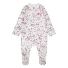 Nike Kids' Flow-Ral All Over Print Footed Coverall Onesie Sail