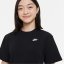 Nike Sportswear T-Shirt Dress Junior Girls Black/White