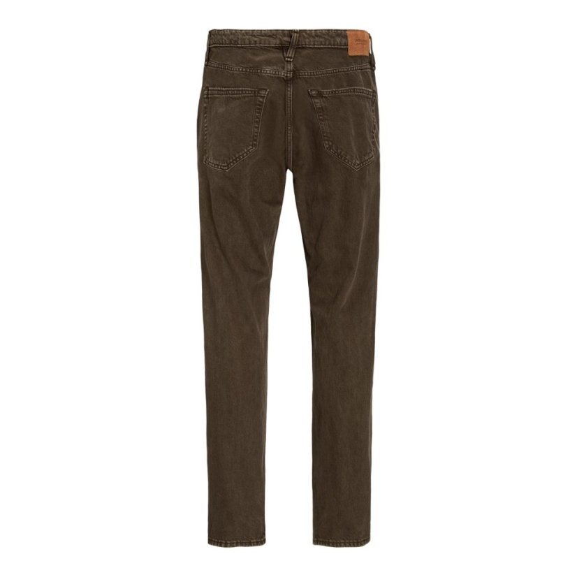 Jack and Jones Men's Chris Cooper Straight Leg Jeans Chocolate Brown