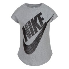 Nike Unisex Kids' S Jumbo Futura T-Shirt Grey Heather