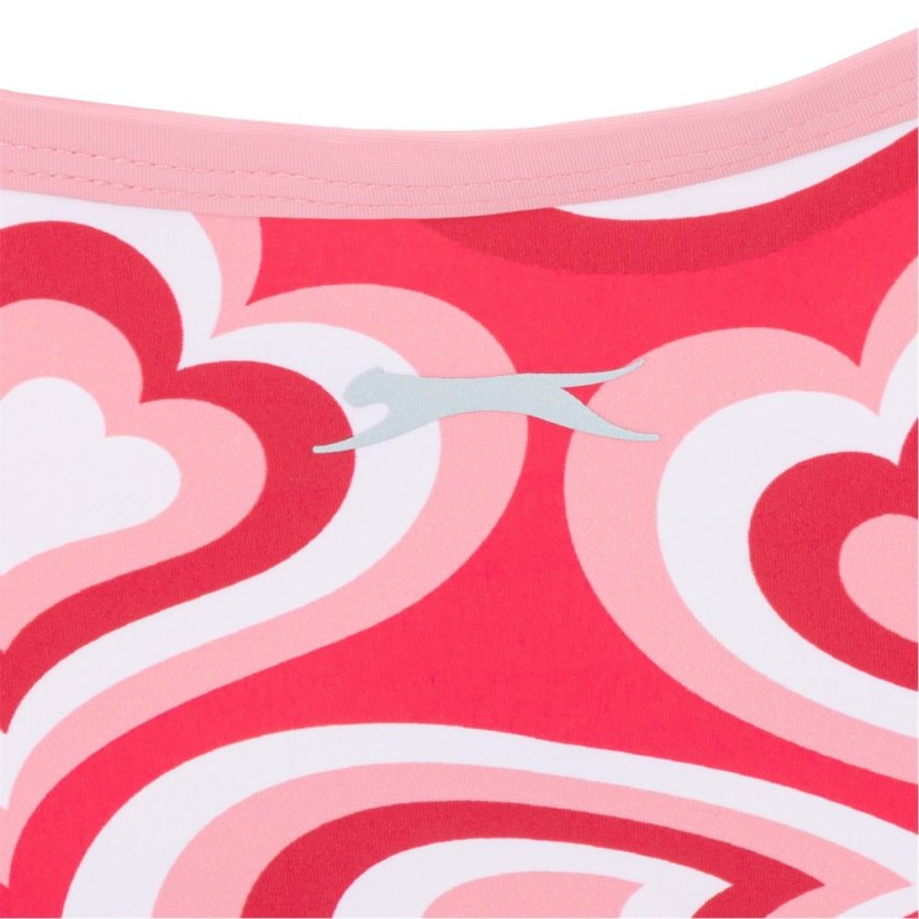 Slazenger Kids' Thin Strap One Piece Swimsuit Red