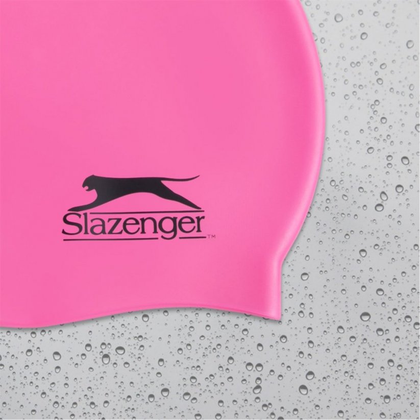 Slazenger Junior Silicone Swim Cap Pink