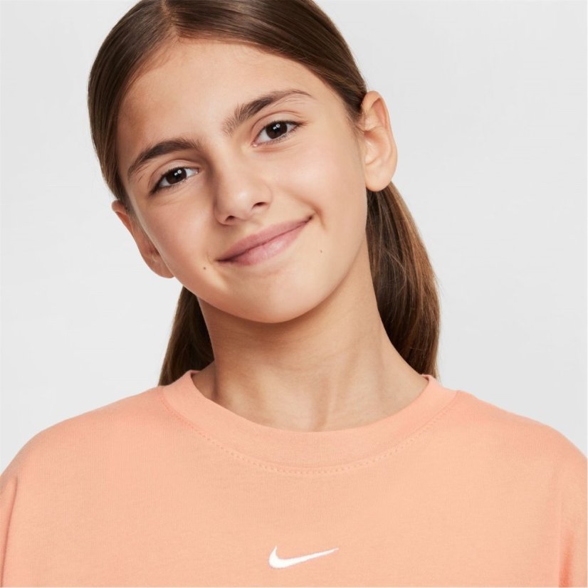 Nike Sportswear Big Kids' (Girls') T-Shirt Apricot Agate
