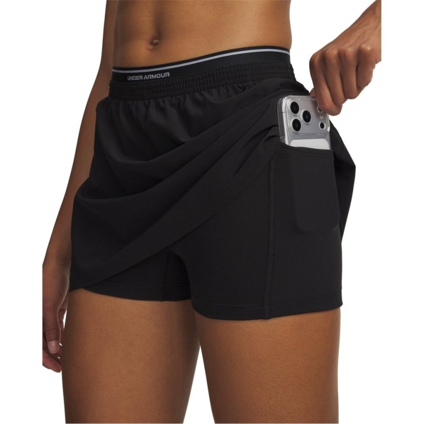 Under Armour Womens Vanish Woven Skort Black/Grey