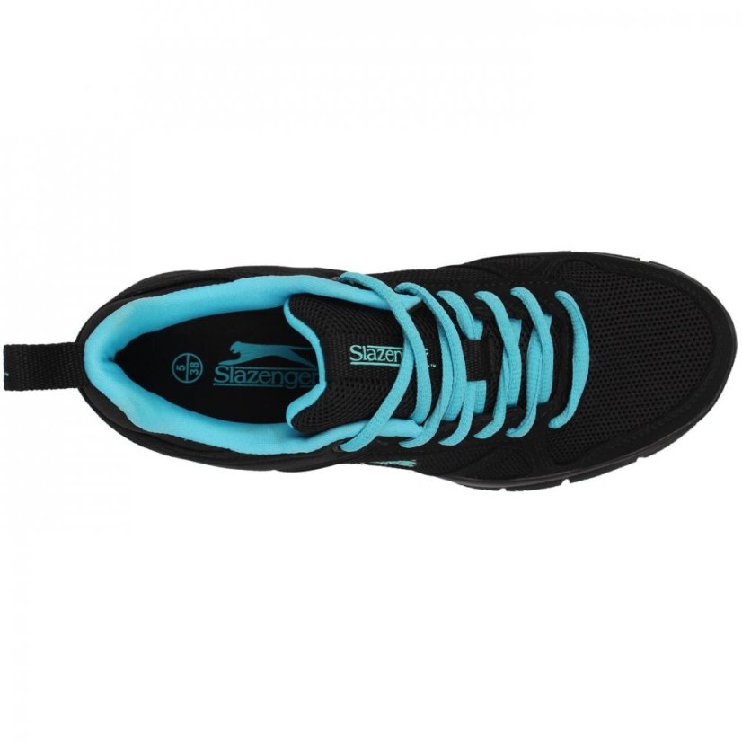 Slazenger Force Mesh Running Shoes Ladies Black/Blue