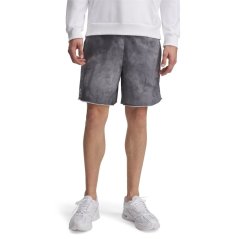 Under Armour Men's Rival Terry All Over Print Fleece Jogger Shorts Gray