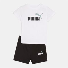 Puma Minicats Essential T-Shirt And Short Set White