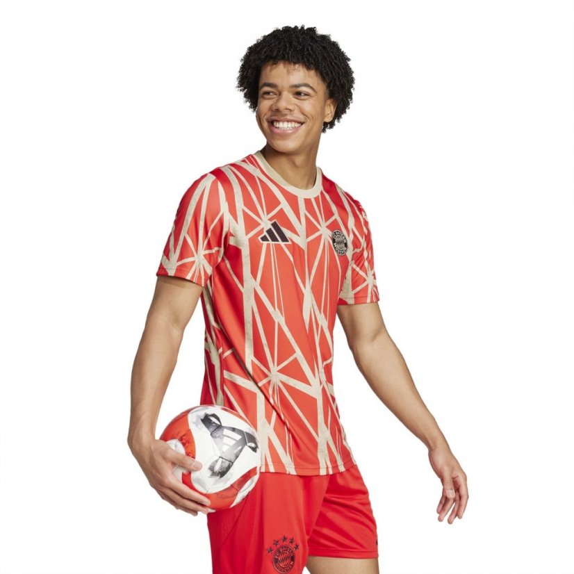 adidas FC Bayern Munich Pre-Match Shirt 2024 2025 Adults Red