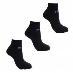 Everlast 3 Pack Trainer Socks Mens Black
