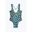 Hype Kids' Ice Leopard One Piece Swimsuit Multi