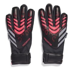 adidas Predator Match Fingersave Goalkeeper Gloves Juniors Black/Red