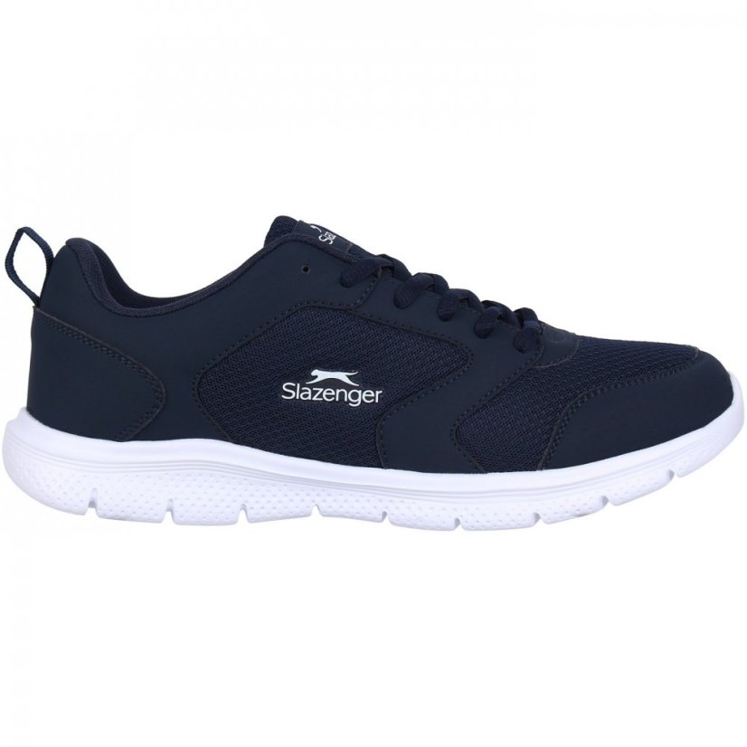 Slazenger Force Mesh Mens Trainers Navy/White