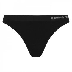 Reebok 3 Pack Kal Thongs Ladies Black