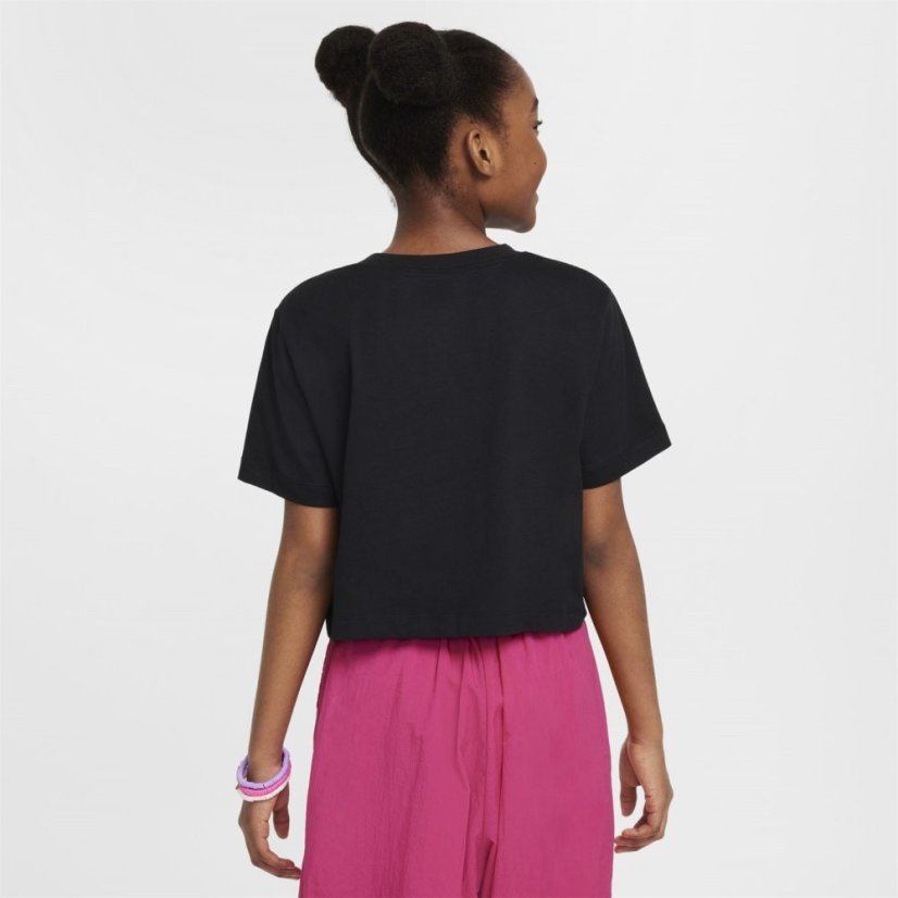 Nike Kids' Crop Top Black/White