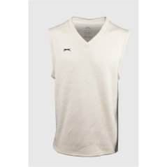 Slazenger Unisex Kids' Sleeveless Cricket Jumper Cream