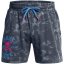 Under Armour Men's All Over Print Fleece Jogger Shorts Grey