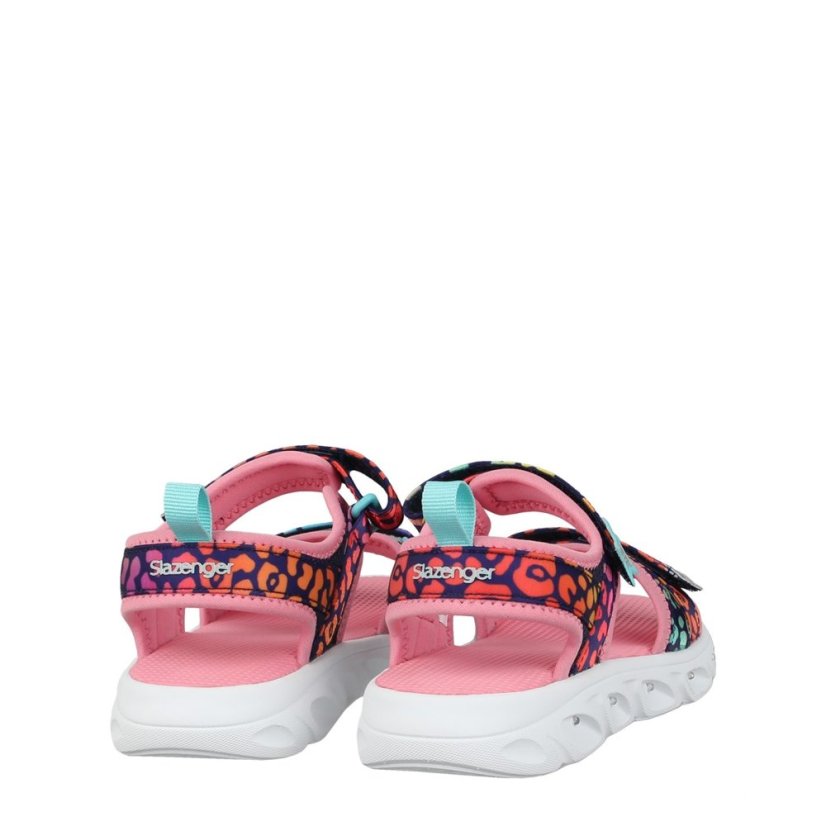 Slazenger Light Up Sole Sandals Juniors Leopard