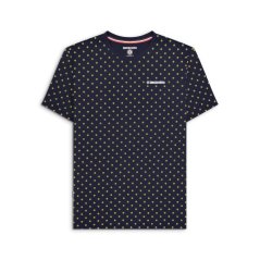 Lambretta AOP Tee Navy/Gold